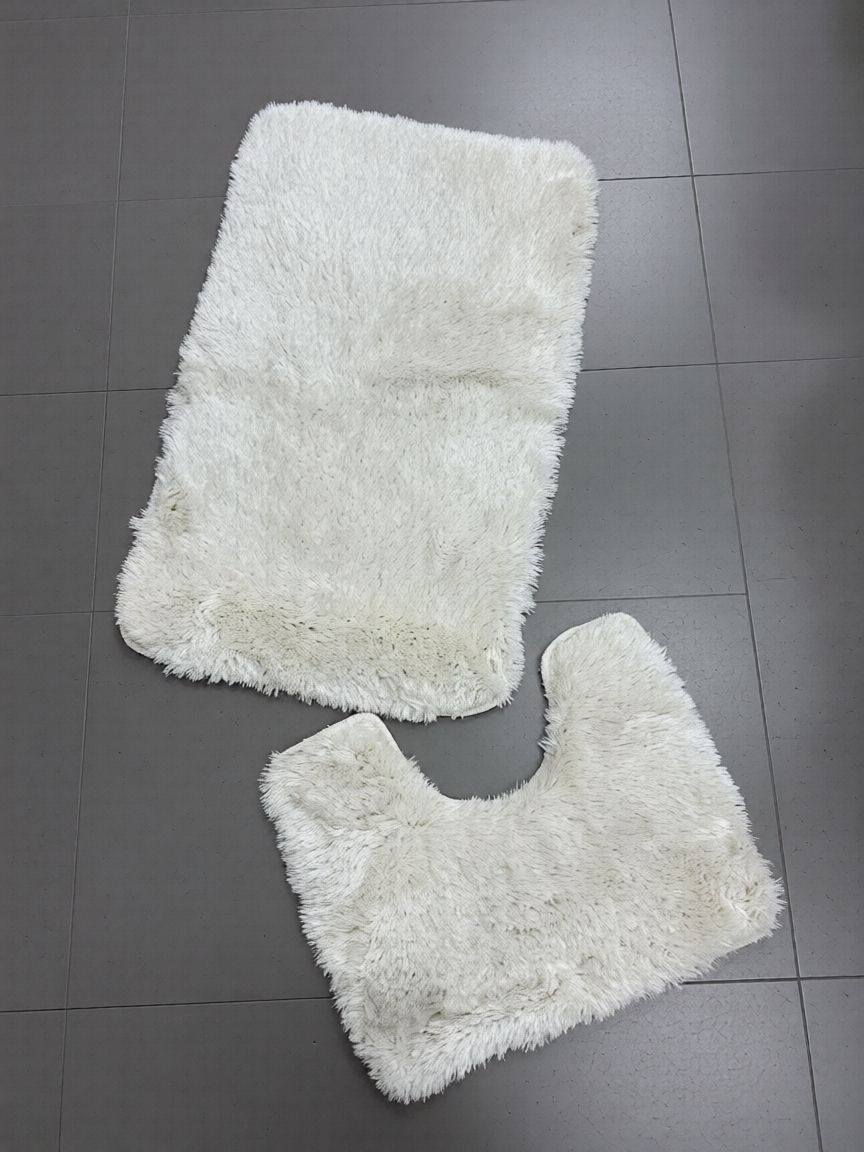 Scott Fehér 2 Részes 50x80cm + Wc kilépő Fürdőszoba Szőnyeg