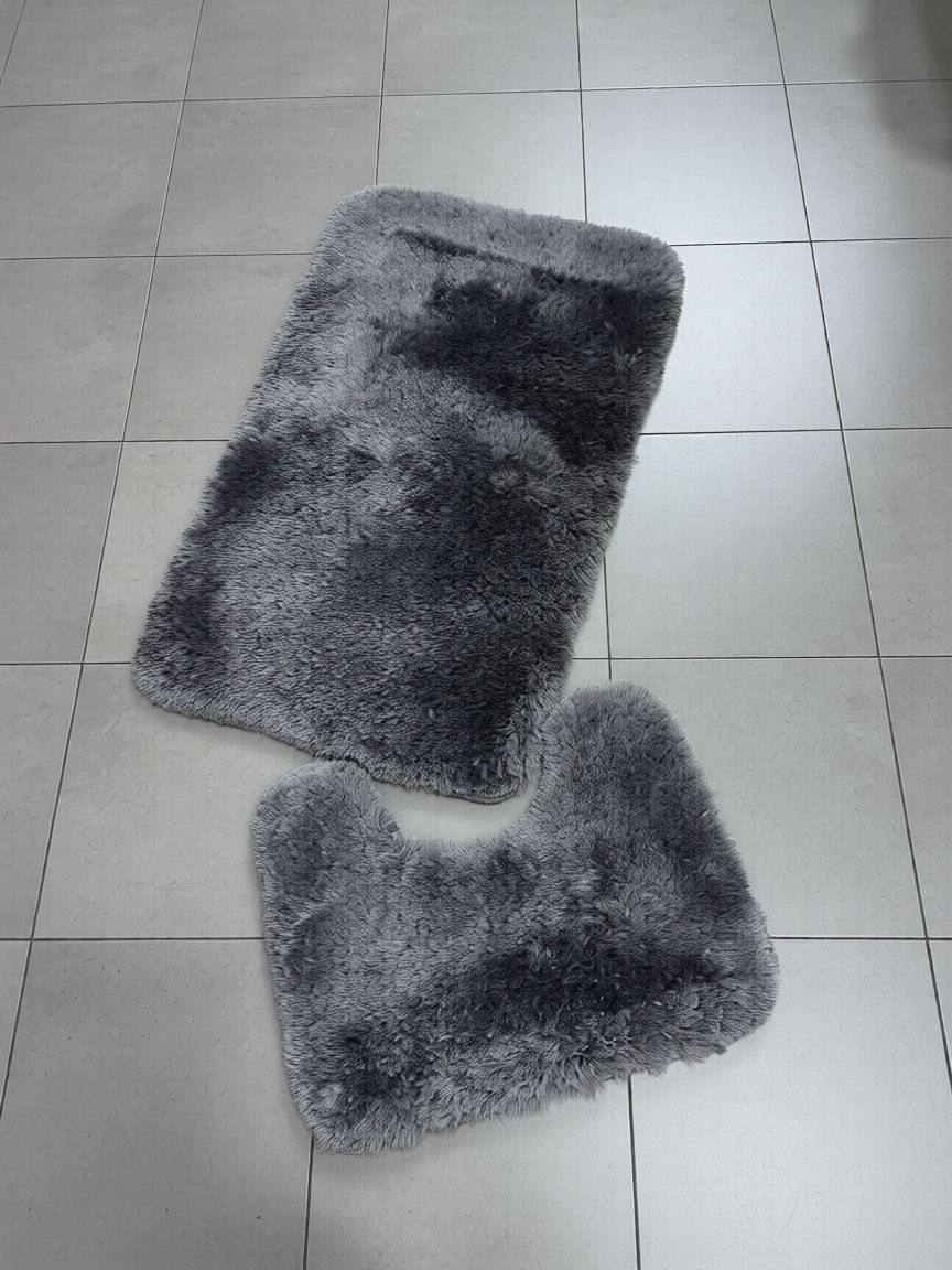 Scott Antracit Szürke 2 Részes 50x80cm + Wc kilépő Fürdőszoba Szőnyeg