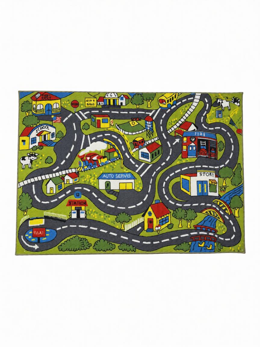 Autópálya Mintás Gyerekszőnyeg