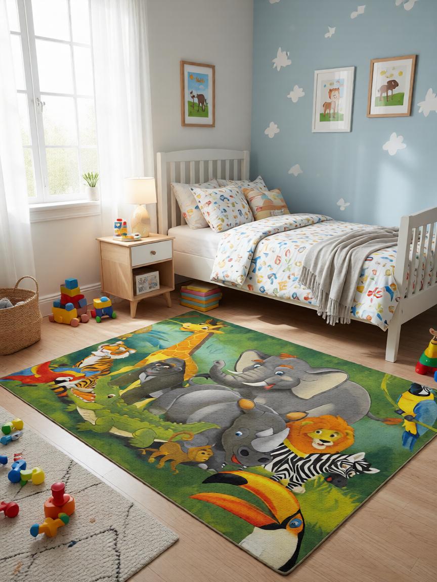 Szafari Mintás Gyerekszőnyeg