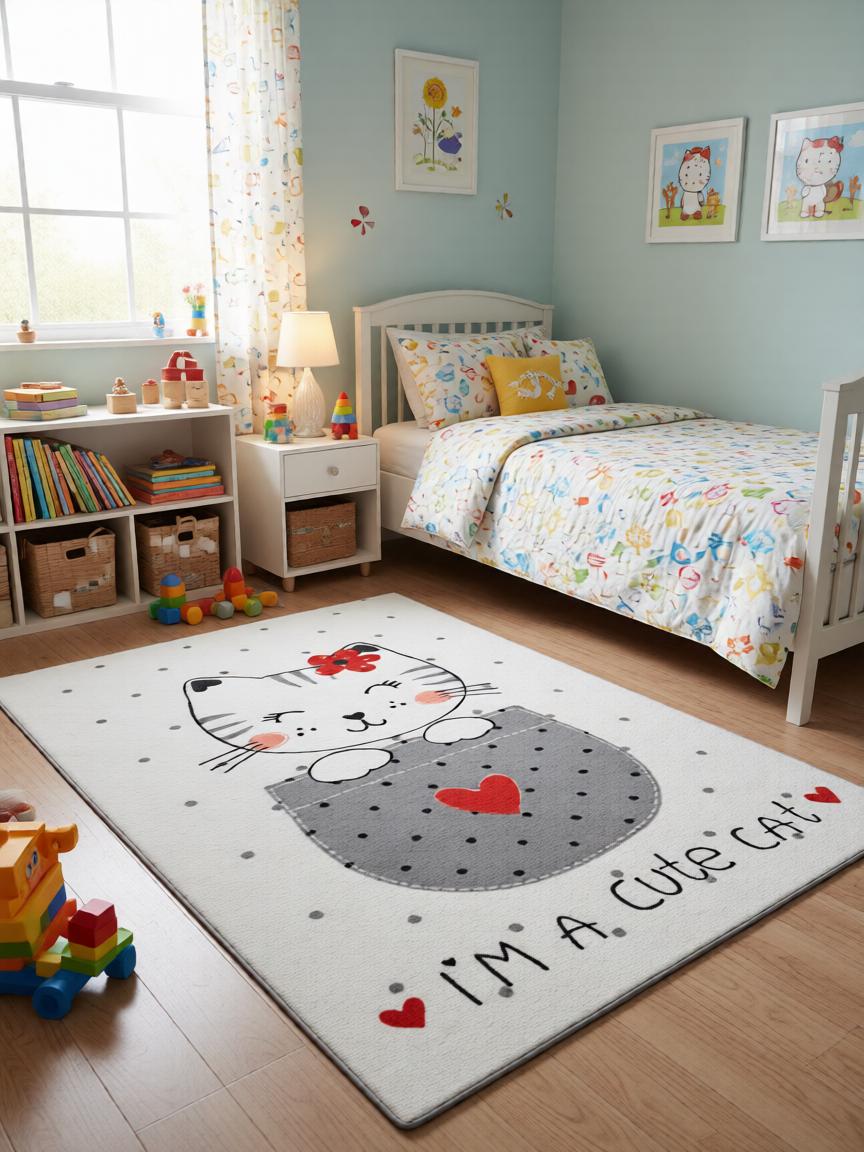 Macska Mintás Gyerekszőnyeg