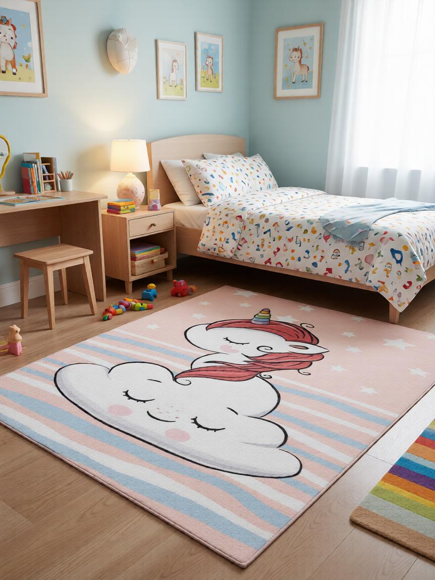 Unikornis Mintás Gyerekszőnyeg