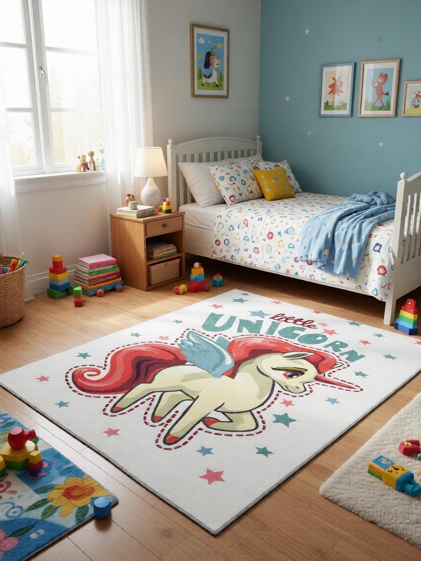 Unikornis Mintás Gyerekszőnyeg