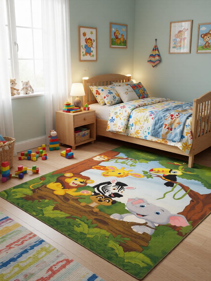 Szafari Mintás Gyerekszőnyeg