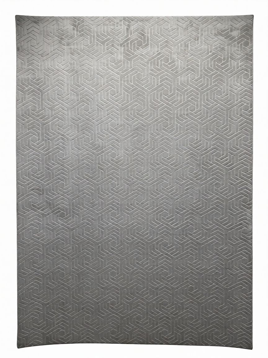 Armoni Világos Szürke Geo Mintás Modern Szőnyeg