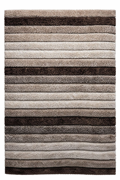 3D California Barna-Bézs Shaggy Szőnyeg