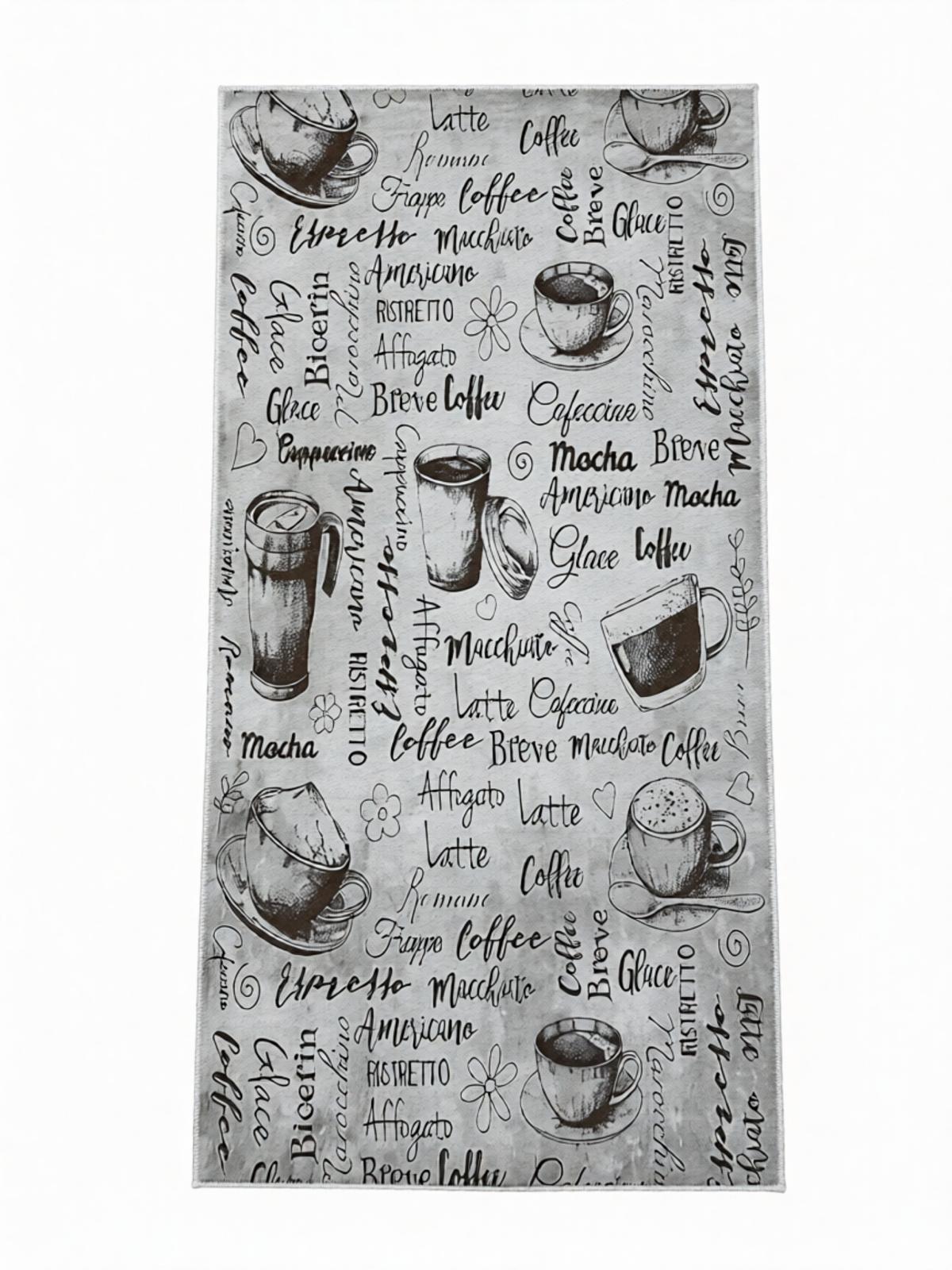 Szürke Mintás Konyhai Szőnyeg