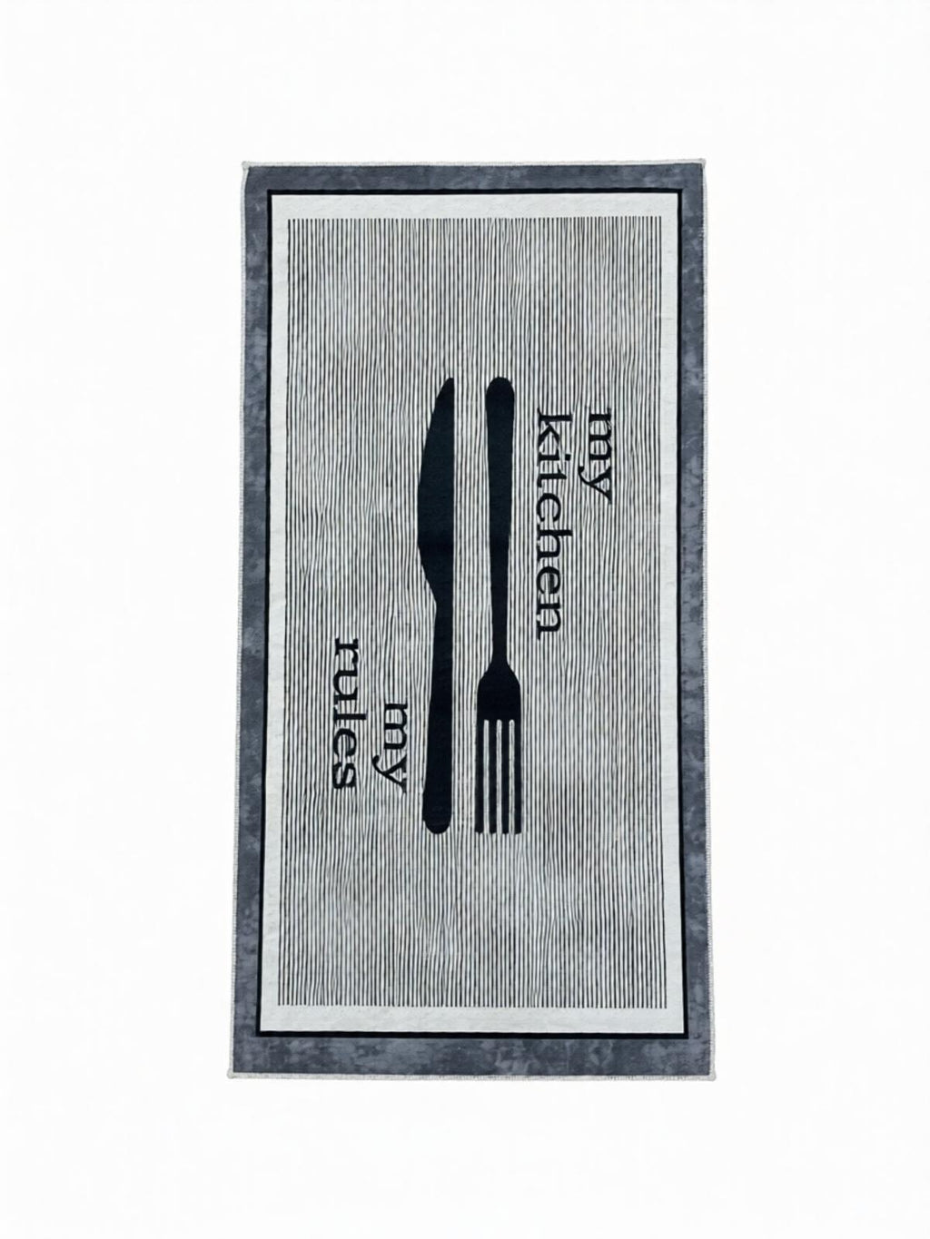 Szürke Mintás Konyhai Szőnyeg