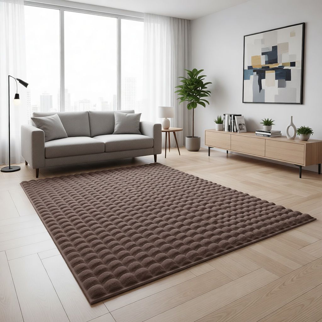 3D Bubble Barna Szőnyeg