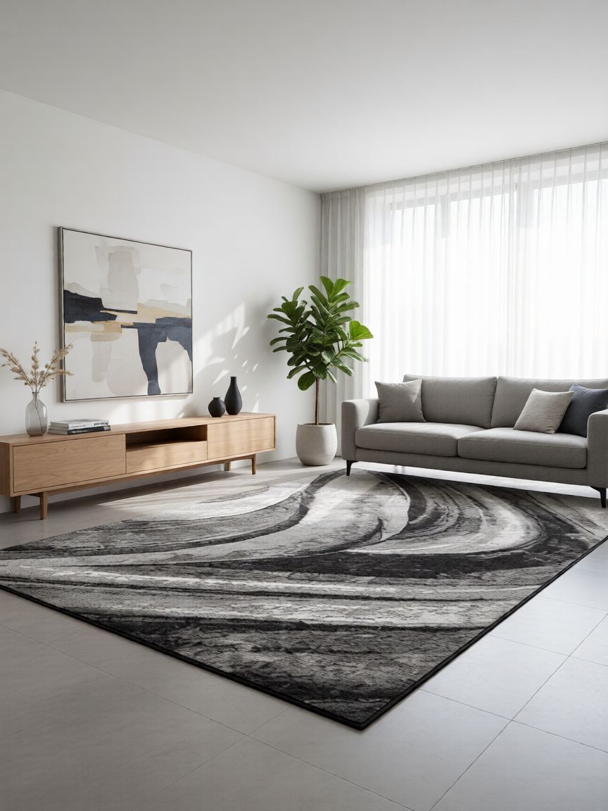 Torino Szürke Modern Szőnyeg