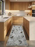 Szürke Mintás Konyhai Szőnyeg