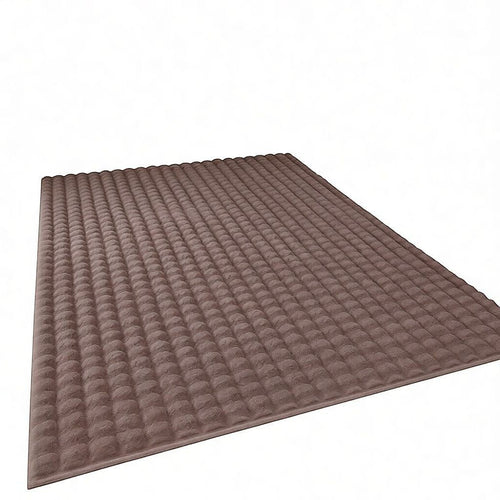 CarpetlyHome 3D buborékos barna szőnyeg, 100% polipropilén, 15 mm szálhossz, puha és könnyen tisztítható.