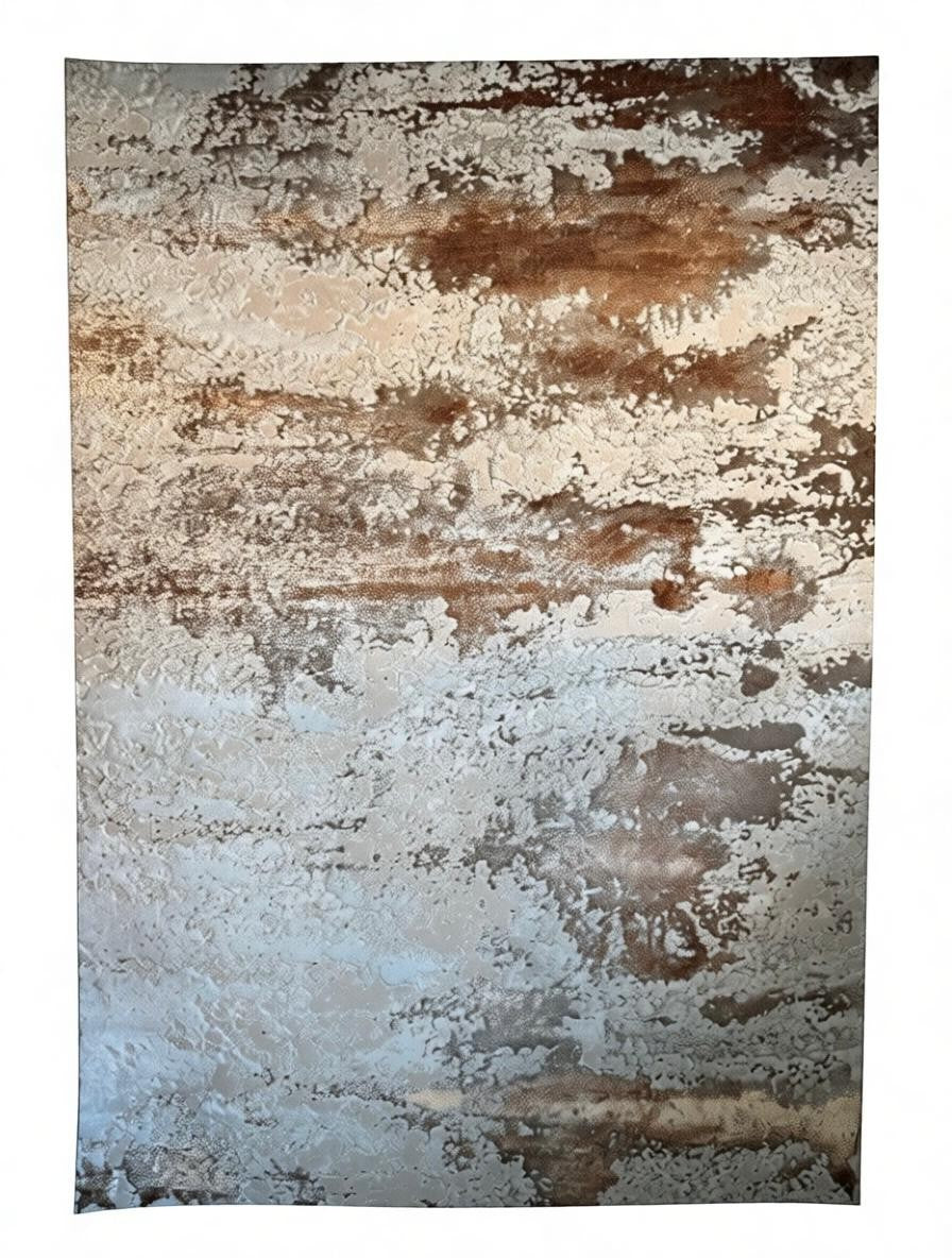CarpetlyHome ATHENA bézs-barna márványmintás modern szőnyeg, 100% polipropilén, 12 mm szálhossz.