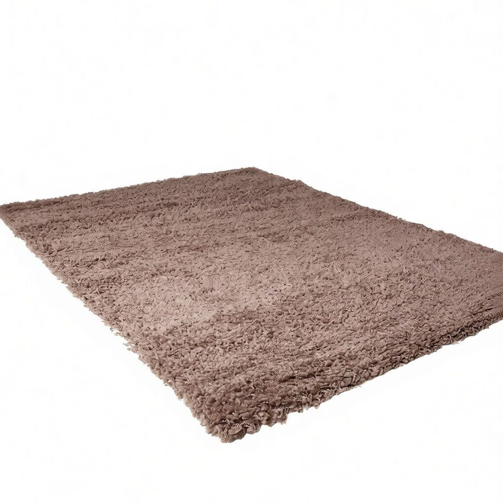 CarpetlyHome Carena barna shaggy szőnyeg, 100% polipropilén, 30 mm szálhossz, puha és kényelmes.