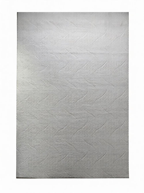 CarpetlyHome Bergamo hullám mintás krémszínű, puha szőnyeg, 100% polipropilén, 8 mm szálhossz.
