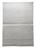 CarpetlyHome Bergamo krém színű, kockás mintás, puha szőnyeg, 100% polipropilén, 8 mm szálhossz.