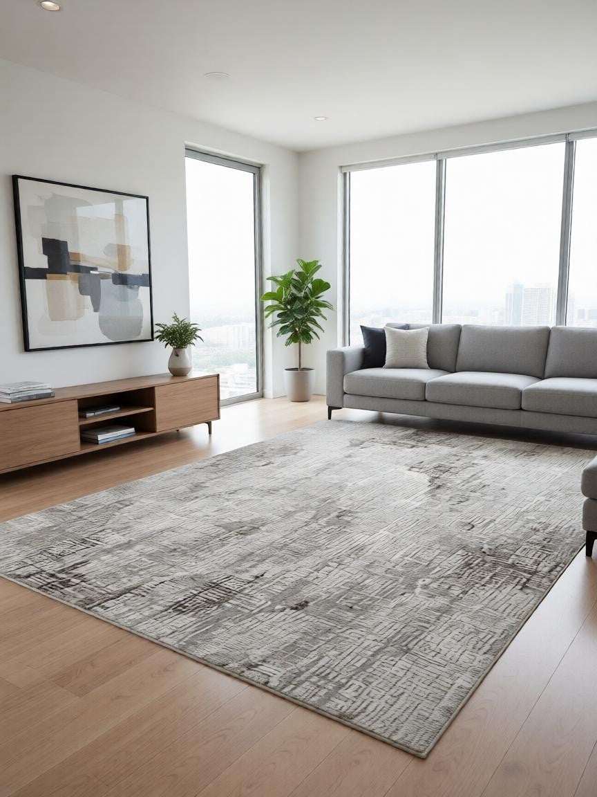 CarpetlyHome bézs márványmintás modern szőnyeg, 100% polipropilén, 12 mm szálhossz, padlófűtéshez is alkalmas