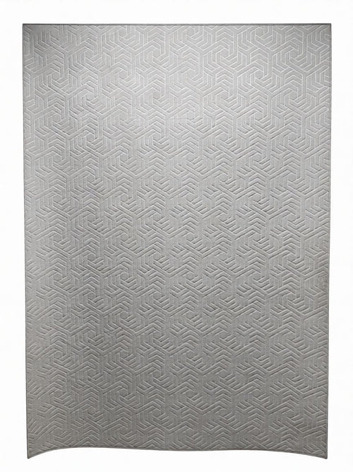 CarpetlyHome krémszínű, geometriai mintás, 100% polipropilén szőnyeg, 4 mm szálhosszúságú, padlófűtéshez is alkalmas.