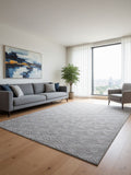 CarpetlyHome krém színű, geometrikus mintás, modern, 100% polipropilén szőnyeg, 4 mm szálhosszúságú