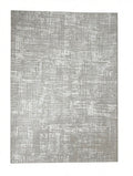 CarpetlyHome krém és szürke rácsmintás modern szőnyeg, 100% polipropilén, 12 mm szálhossz.