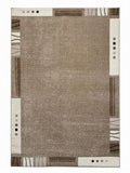 CarpetlyHome bézs-barna mintás modern szőnyeg, 100% polipropilén, 12 mm szálhossz, padlófűtéshez is alkalmas