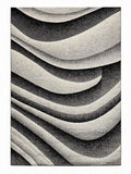 CarpetlyHome Nora szürke mintás modern szőnyeg hullámmintával, 100% polipropilén, 12 mm szálhossz.