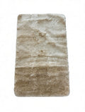CarpetlyHome Shaggy Plüss Bézs Fürdőszoba Szőnyeg, puha, bolyhos, csúszásgátló hátoldal, 100% polipropilén, 30 mm szálhossz.