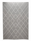 CarpetlyHome szürke, geometrikus mintás, modern szőnyeg, 100% polipropilén, 12 mm szálhossz.