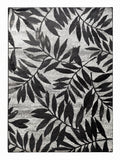 CarpetlyHome szürke, levél mintás, 100% polipropilén szőnyeg, 10mm szálhosszúsággal, modern stílusú