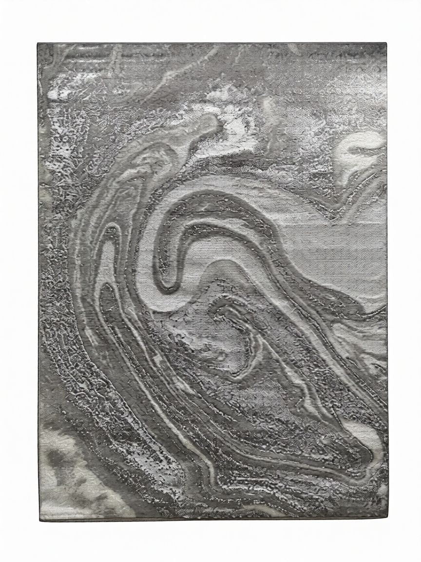 CarpetlyHome Toscana szürke márványmintás modern szőnyeg, 100% polipropilén, 8 mm szálhosszúság