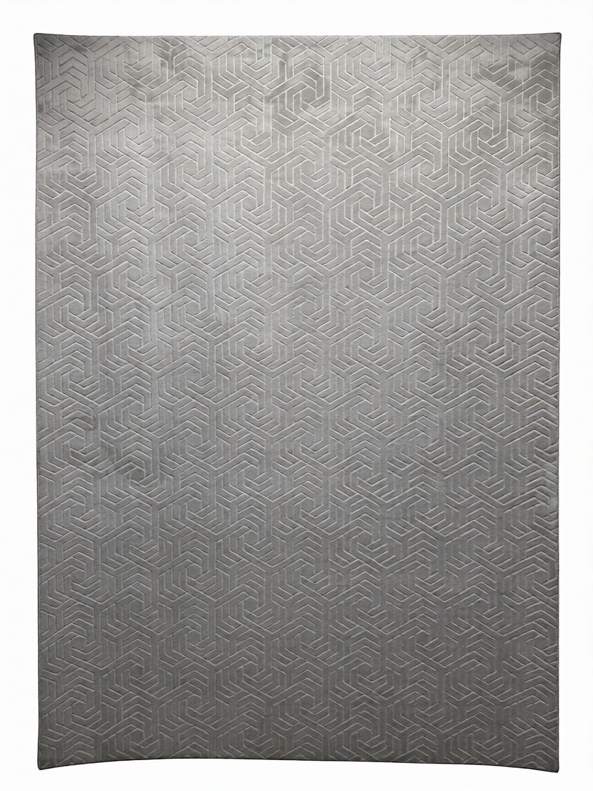 CarpetlyHome világos szürke, geometrikus mintás, modern, 100% polipropilén szőnyeg