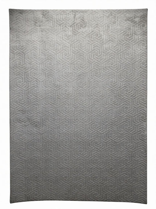 CarpetlyHome világos szürke, geometrikus mintás, modern, 100% polipropilén szőnyeg